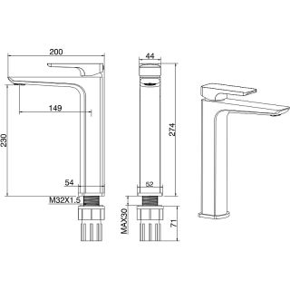 Смеситель для раковины Allen Brau Infinity 5.21002-00 Хром